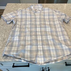 Men’s Sonoma Button up Short sleeve shirt—Large